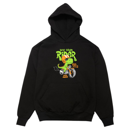 DINO RIDER BLACK HOODIE