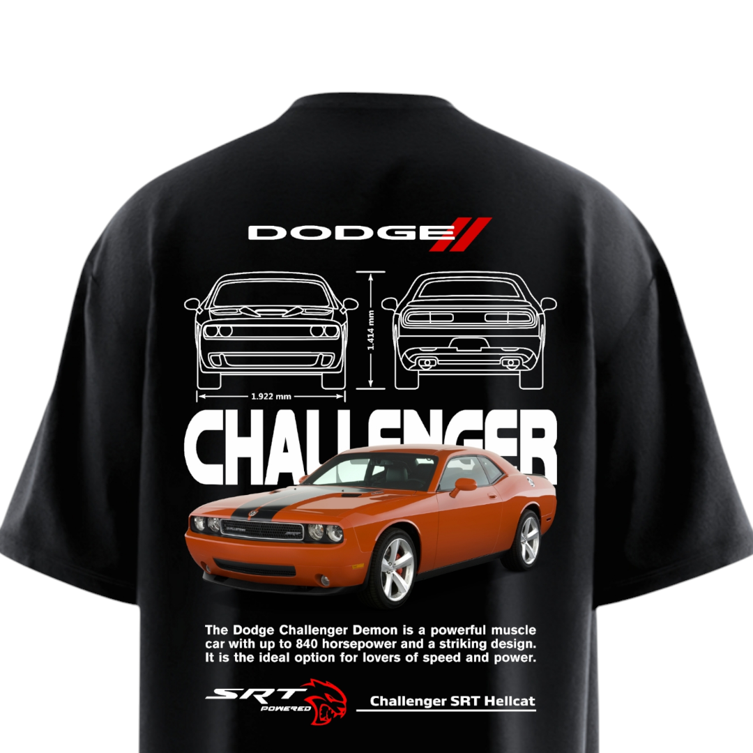 Dodge Challenger Heavy Weight Oversized T-shirt