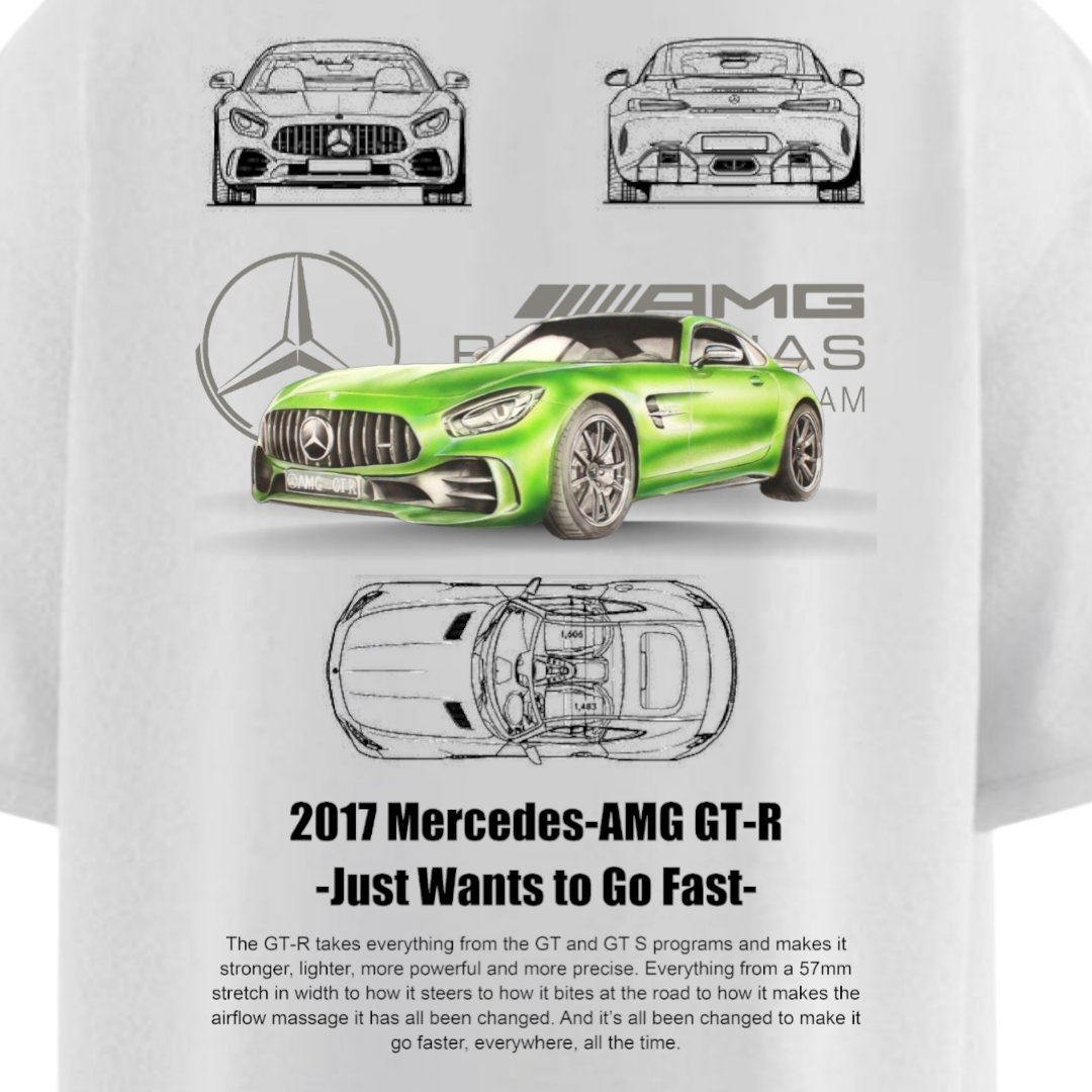 Merc AMG GT R Heavy Weight Oversized T-shirt