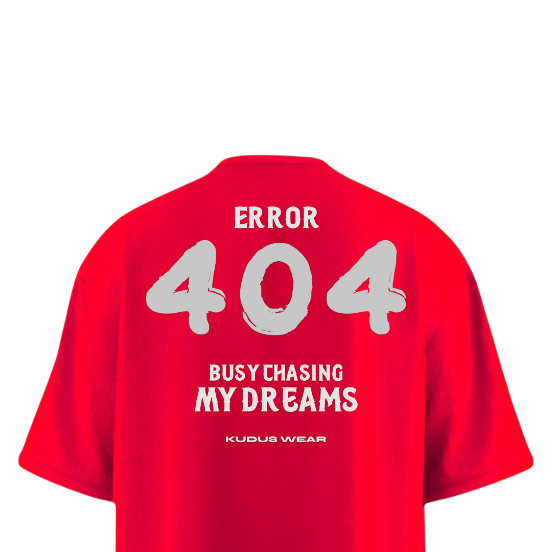 ERROR 404 DREAMS Heavy Weight Oversized T-shirt