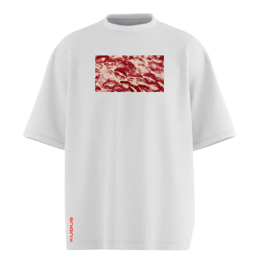 KISSES WHITE Light Weight Oversized T-shirt