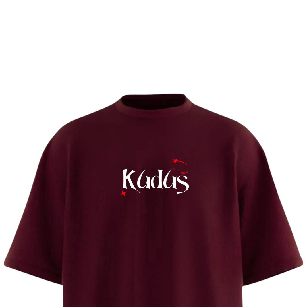 Moody Maroon Oversized T-shirt // Money Never Cheats
