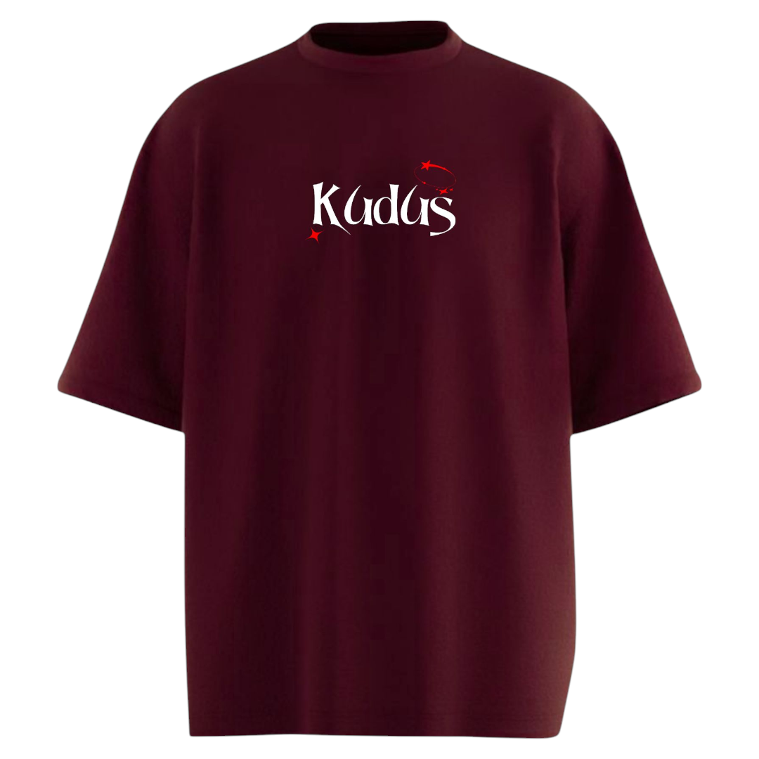 Moody Maroon Oversized T-shirt // Money Never Cheats