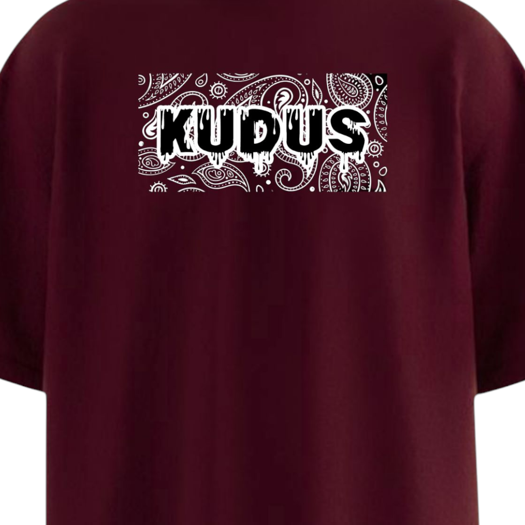 Bandana Moody Maroon Oversized T-shirt // 02