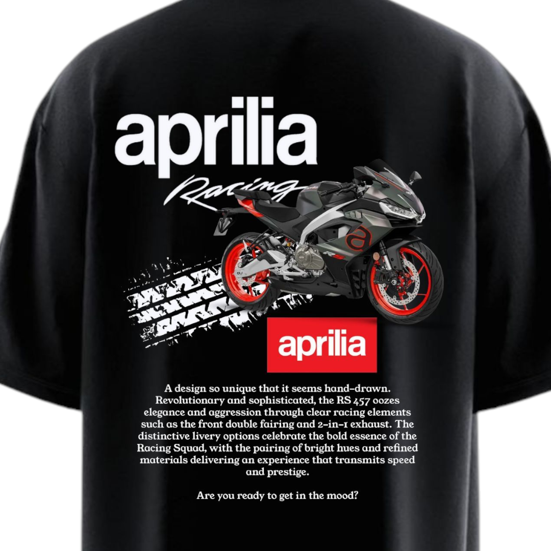 Aprilia RS457 Heavy Weight Oversized T-shirt