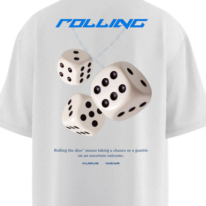 Rolling White Heavy Weight Oversized T-shirt