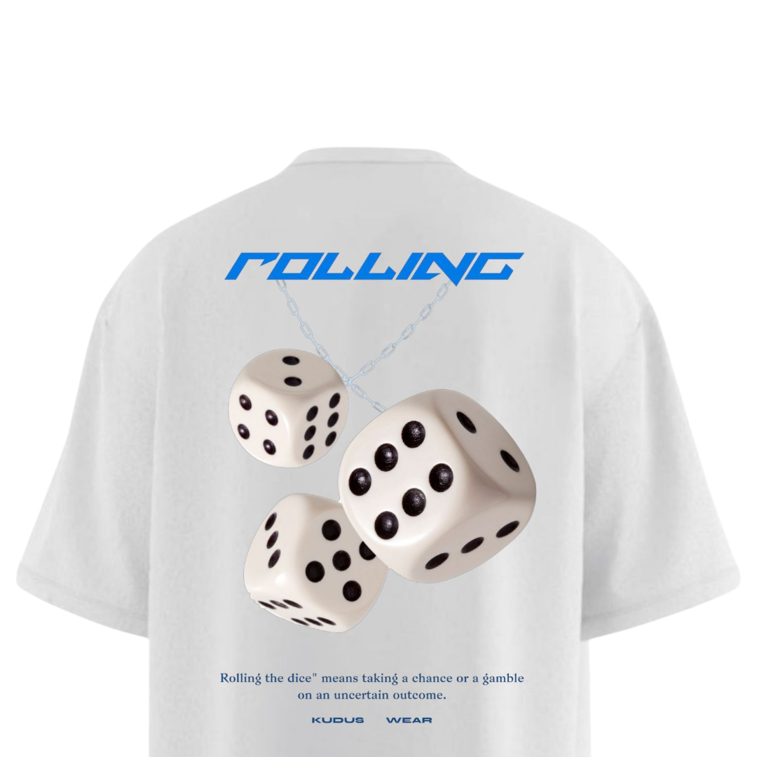 Rolling White Heavy Weight Oversized T-shirt