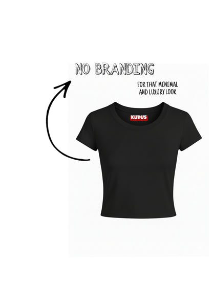 BASIC PLAIN SOLID EVERYDAY Baby Crop Top For Women