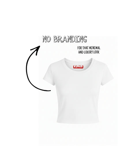 BASIC PLAIN SOLID EVERYDAY Baby Crop Top For Women