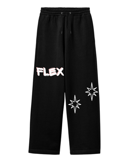 FLEX BAGGY JOGGERS IN BLACK [ UNISEX ]