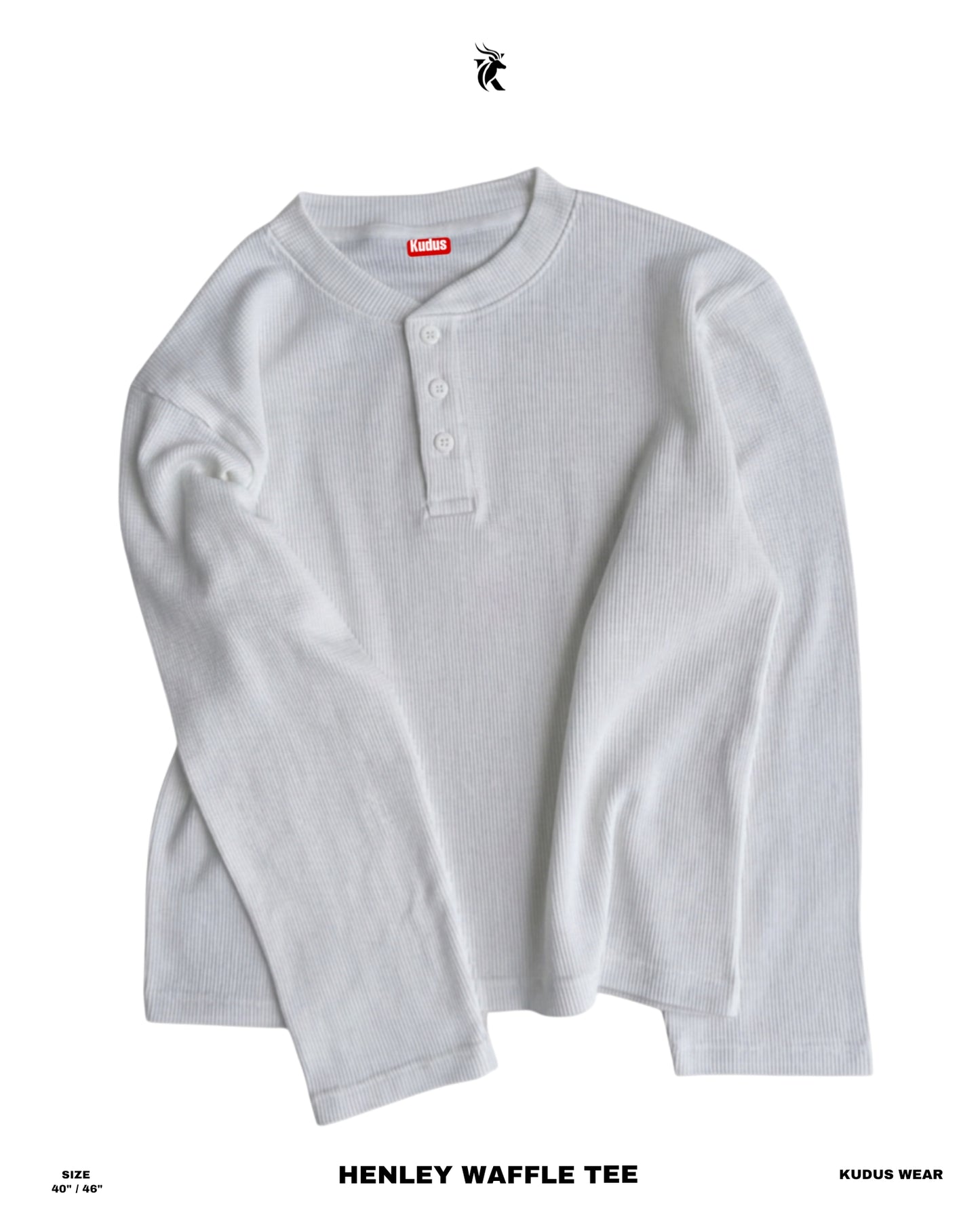 White Light Weight Henley Tee