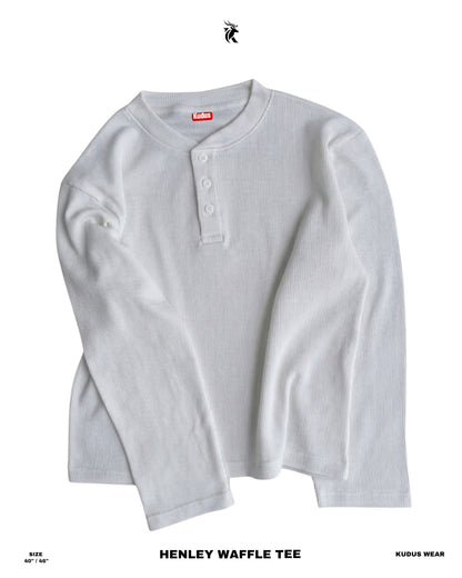 White Light Weight Henley Tee