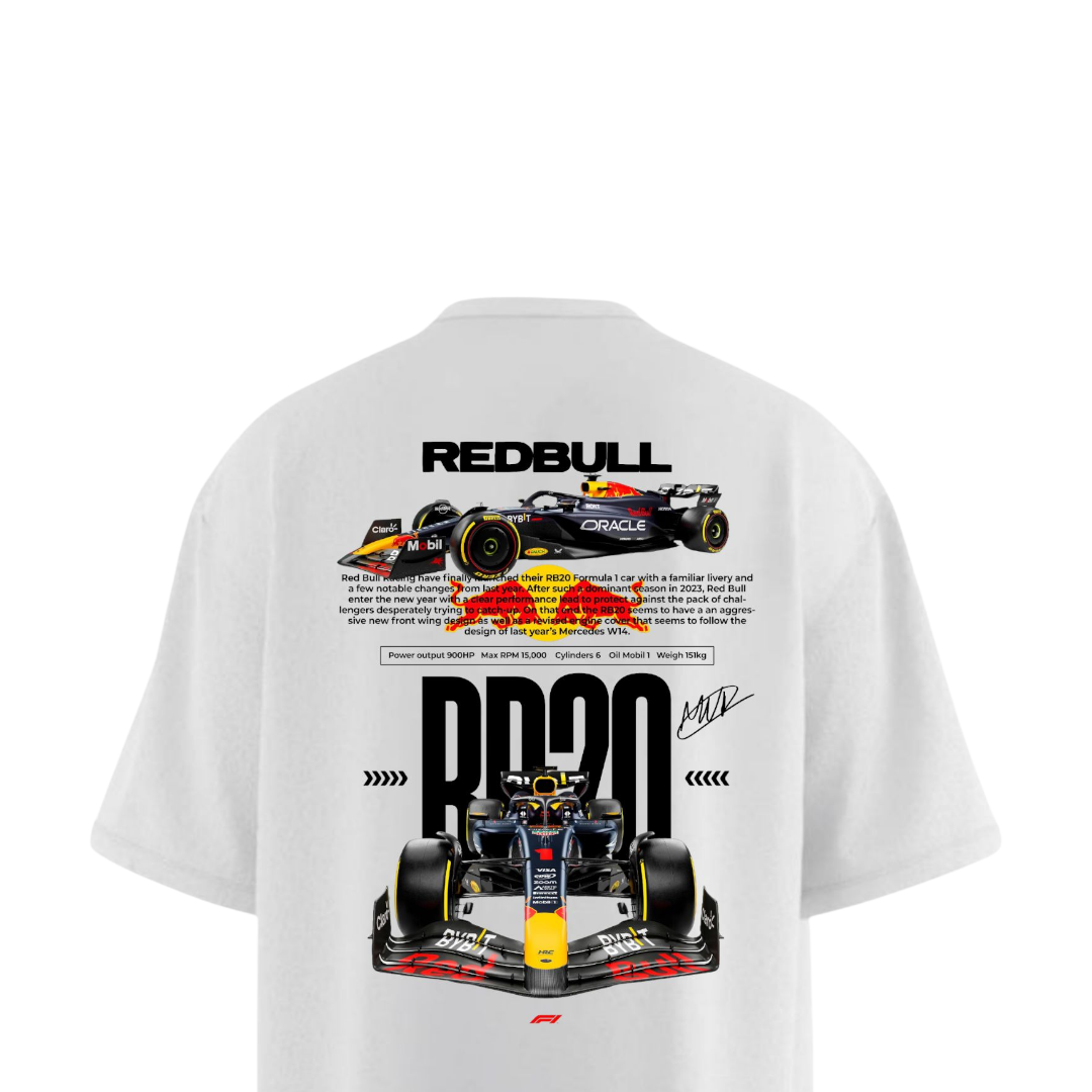 FORMULA 1 RB20 RACING Heavy Weight Oversized T-shirt