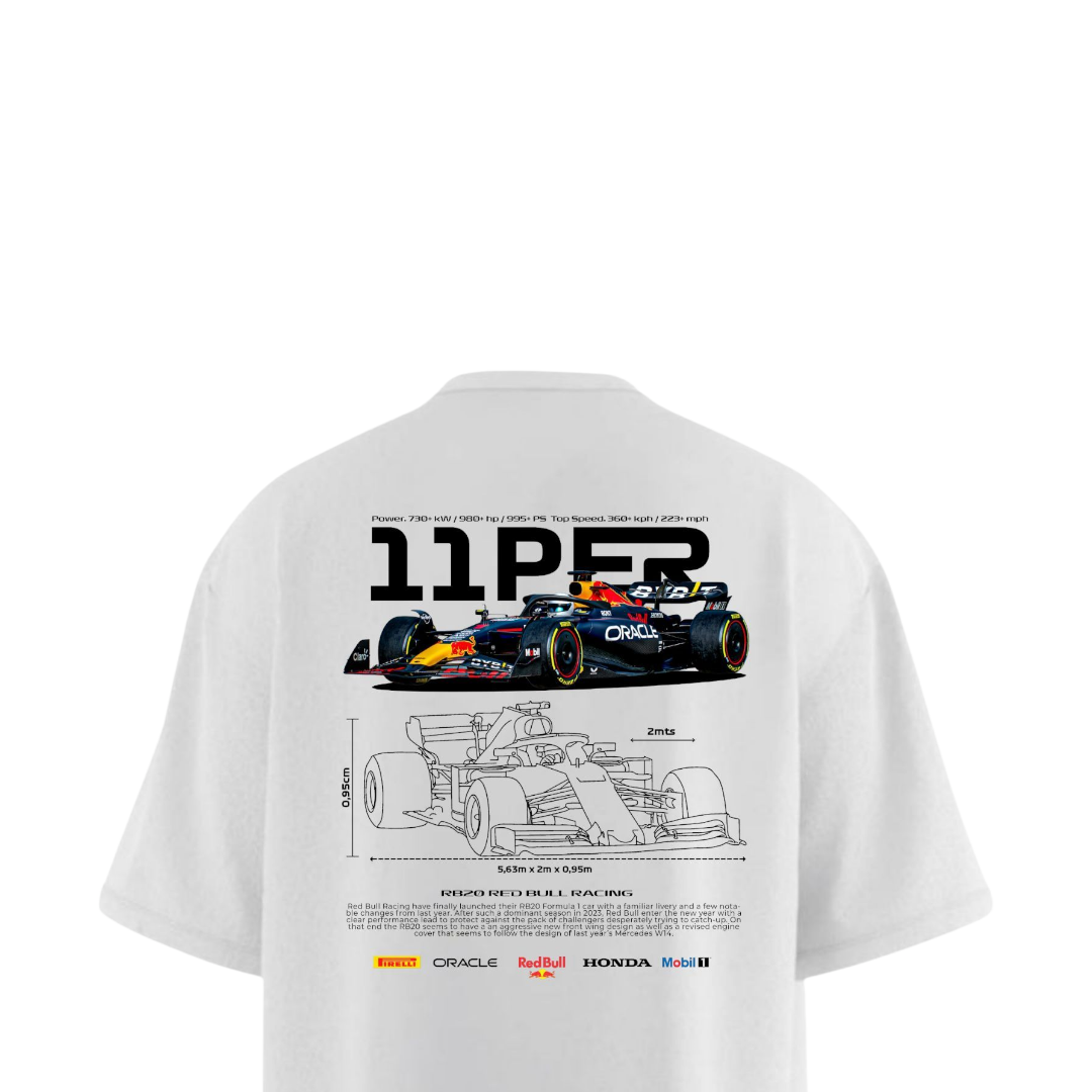 RB20 RACING Heavy Weight Oversized T-shirt