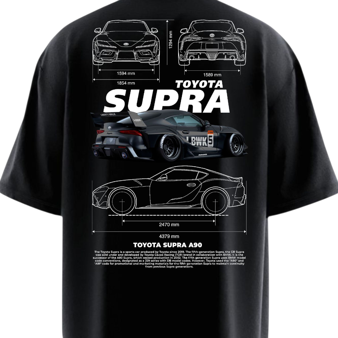 TOYOTA SUPRA A90 Heavy Weight Oversized T-shirt