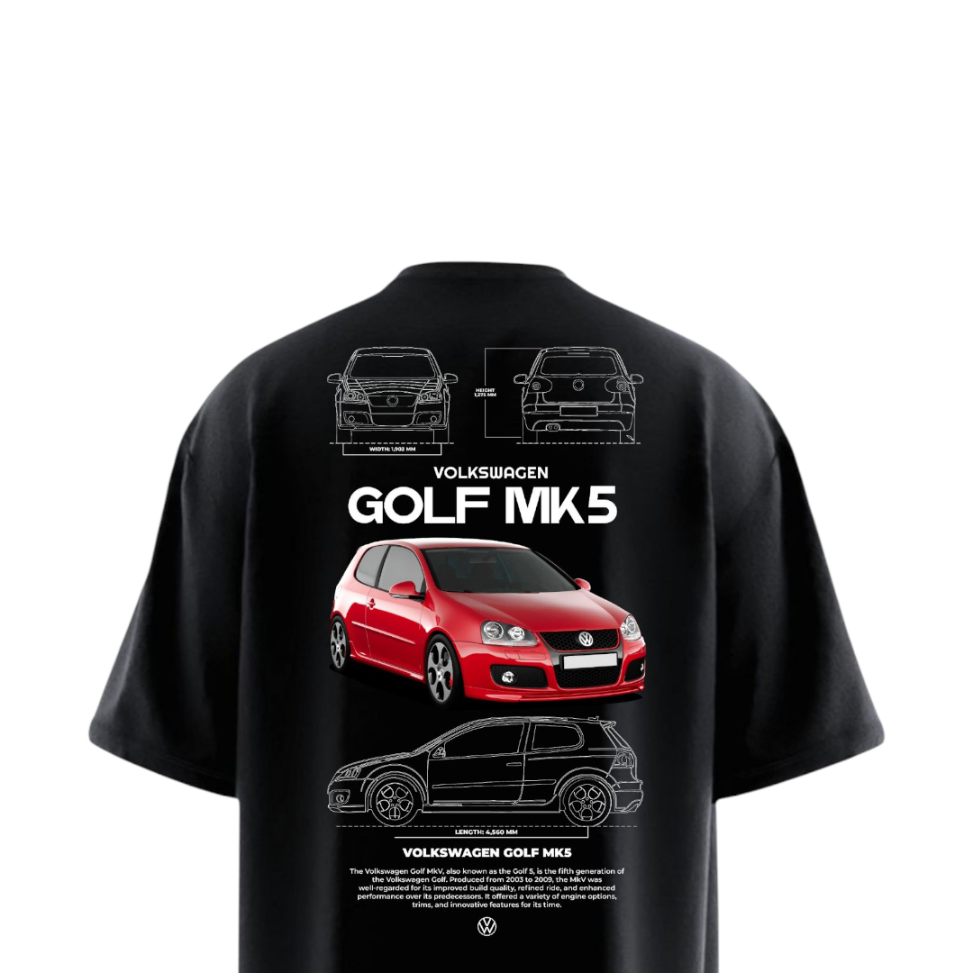 GOLF MK5 VW Heavy Weight Oversized T-shirt