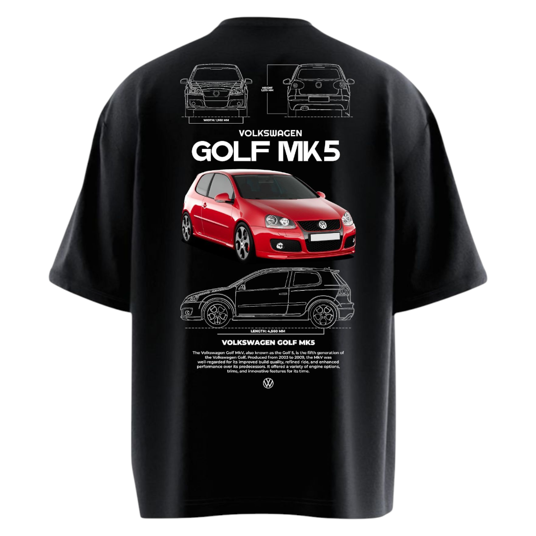 GOLF MK5 VW Heavy Weight Oversized T-shirt