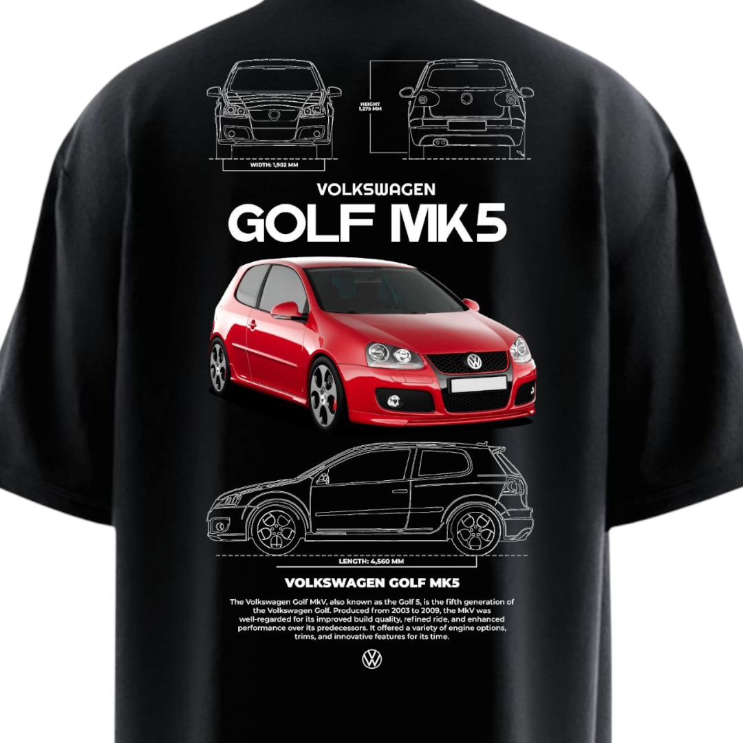 GOLF MK5 VW Heavy Weight Oversized T-shirt