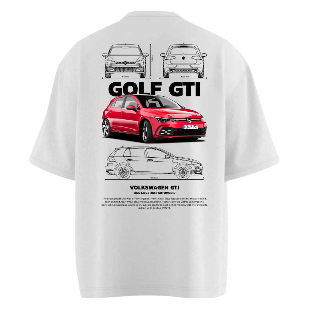 GOLF GTI VW Heavy Weight Oversized T-shirt