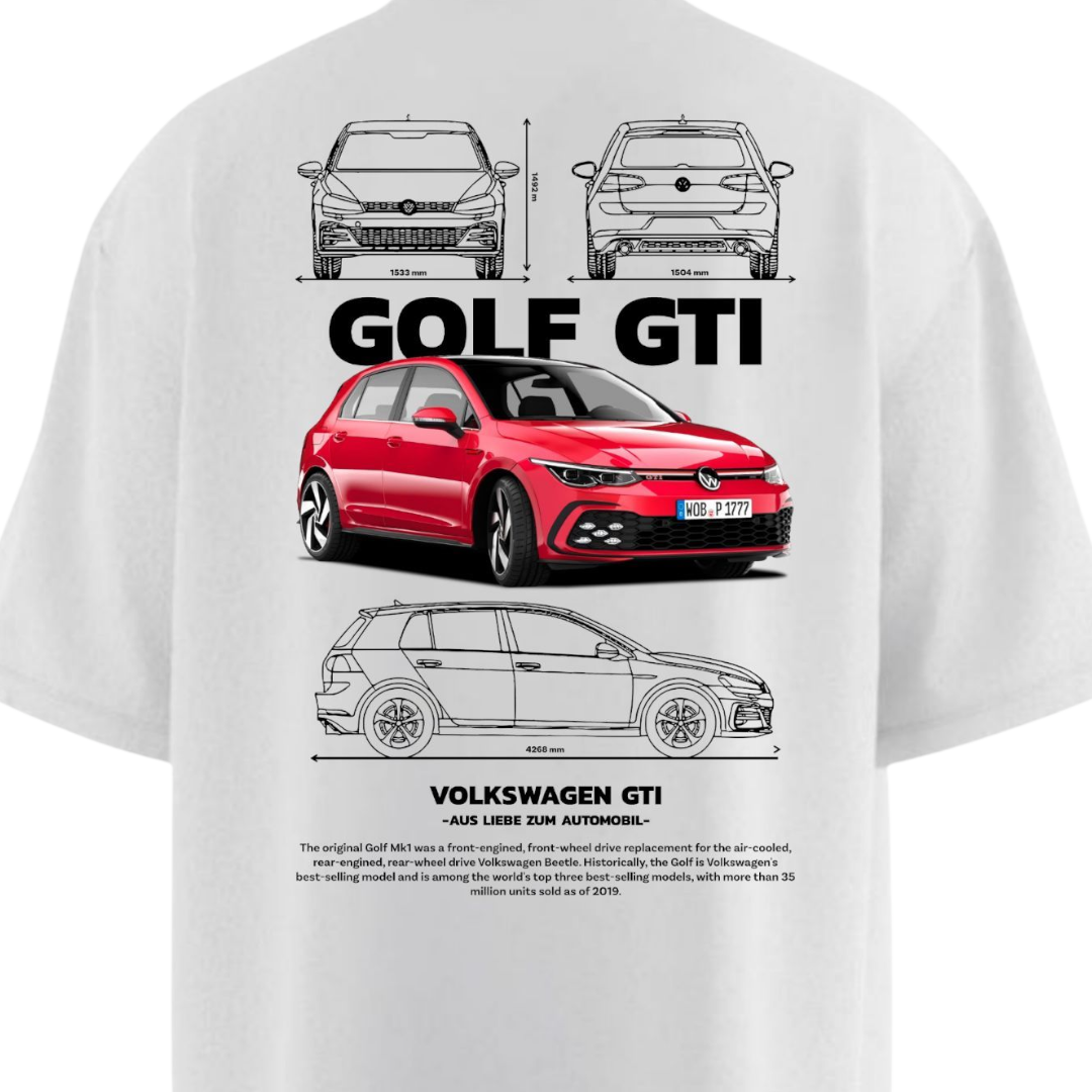 GOLF GTI VW Heavy Weight Oversized T-shirt