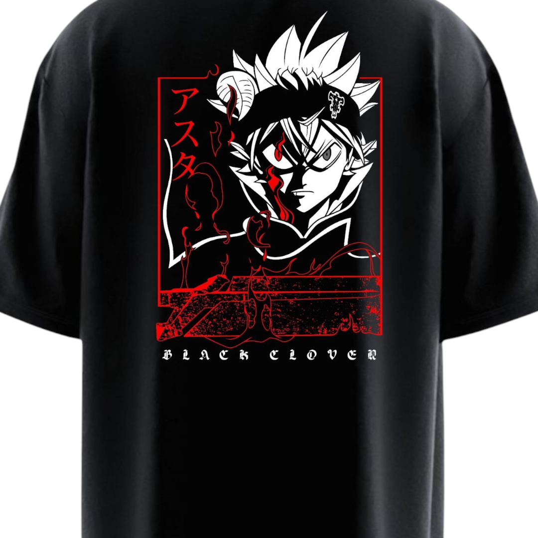 Black Clover Asta Oversized T-shirt