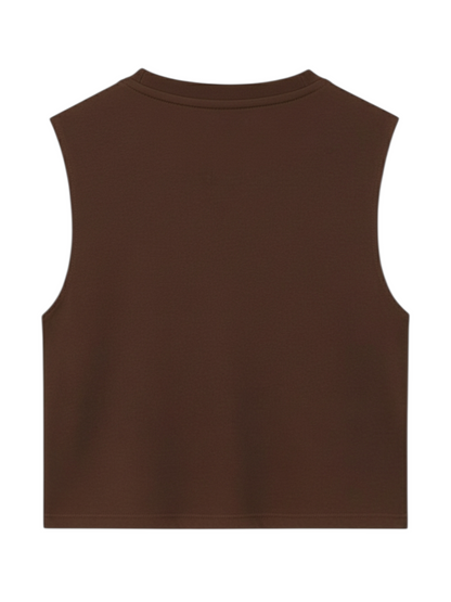 MINIMAL PLAIN SOLID SLEEVELESS VESTS