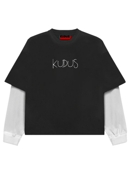 CUTE BUT OVERTHINKER B&W Long Sleeve Heavy Weight T-shirt