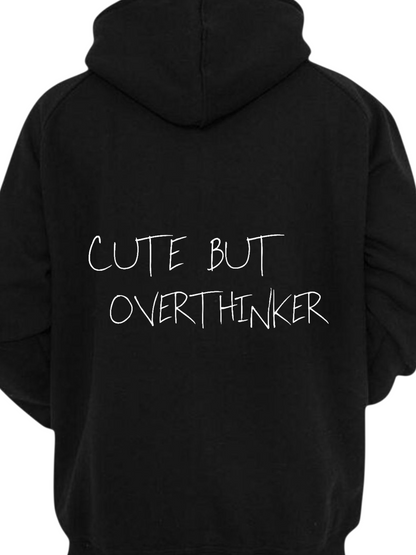 CUTE BUTOVERTHINKER UNISEX COMFY HOODIE