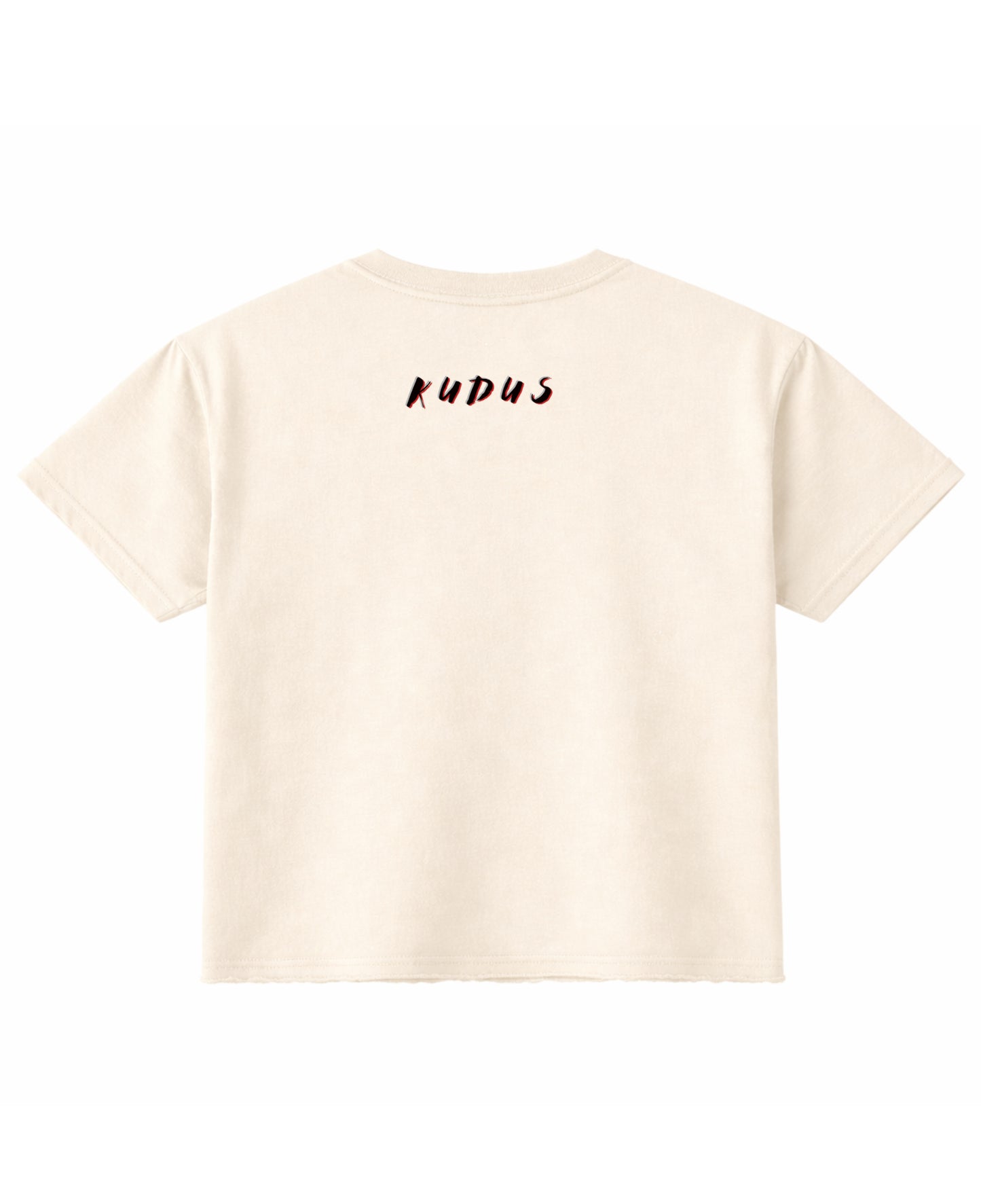 Off White Boxy Fit T-shirt Back Design