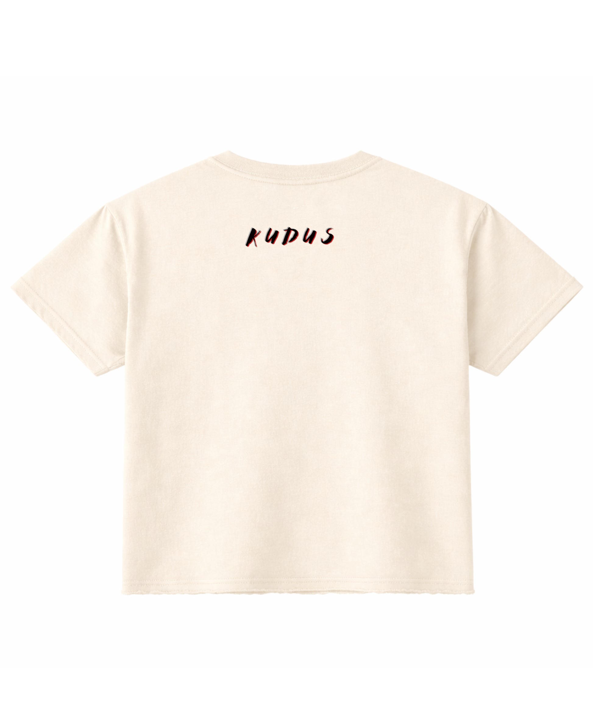 Off White Boxy Fit T-shirt Back Design