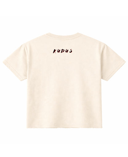 Off White Boxy Fit T-shirt Back Design