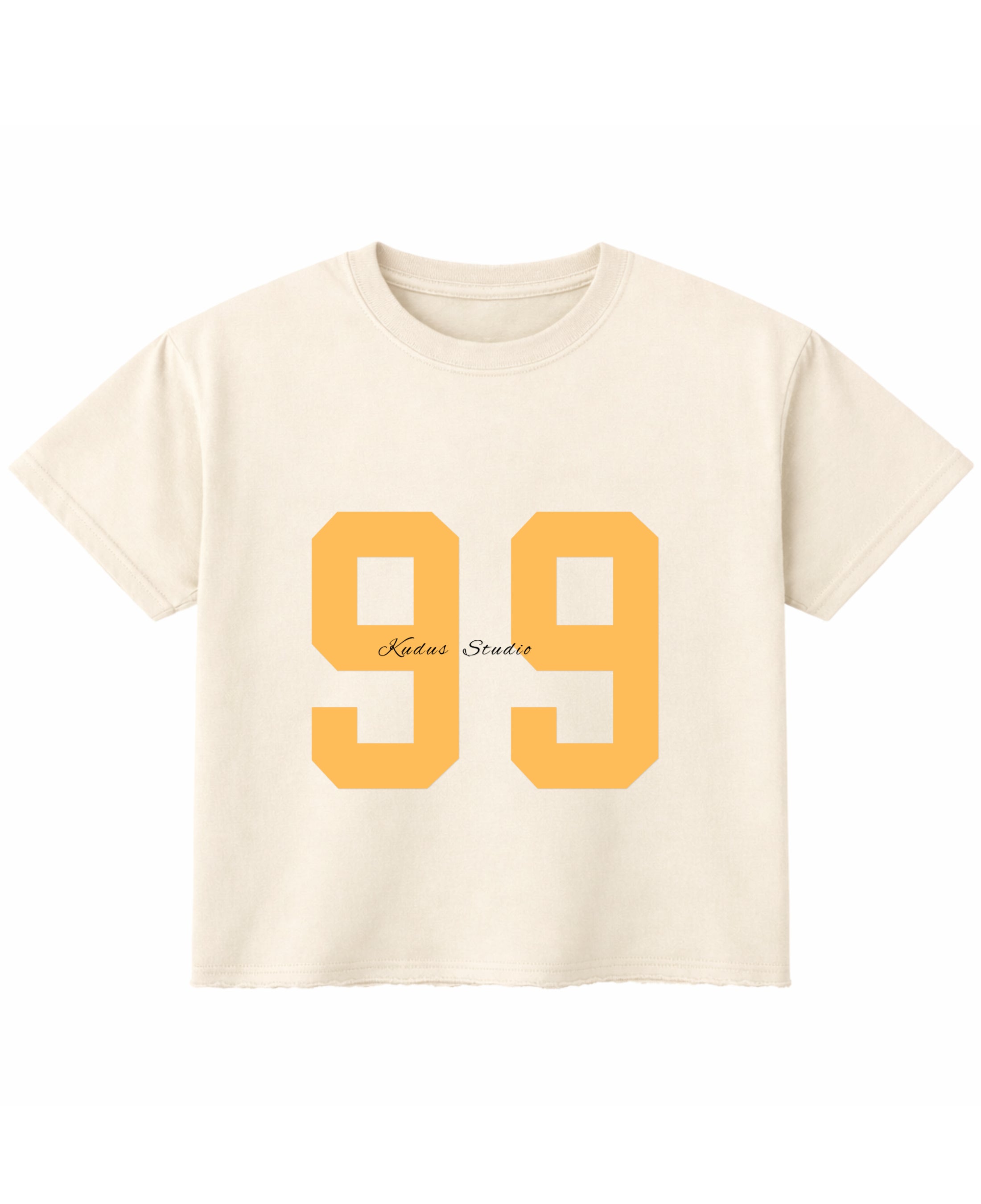 Off White Boxy Fit T-shirt Front Design