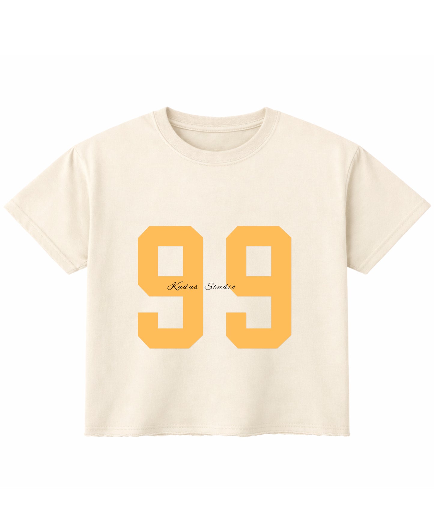 Off White Boxy Fit T-shirt Front Design