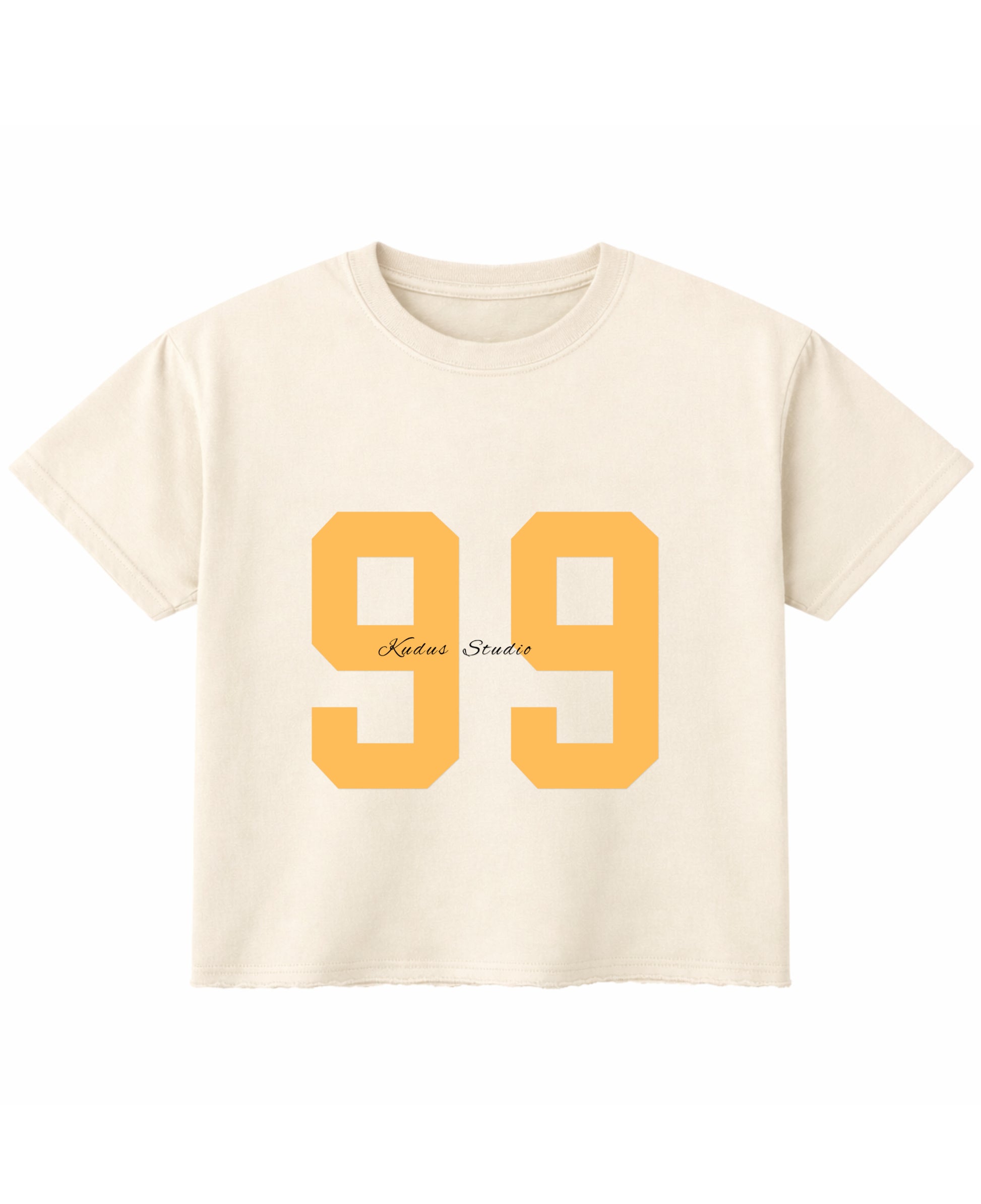 Off White Boxy Fit T-shirt Front Design