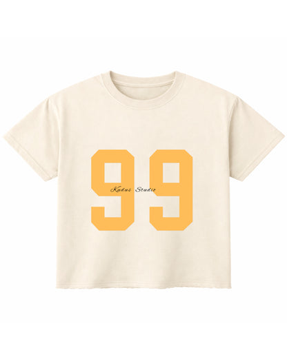 Off White Boxy Fit T-shirt Front Design