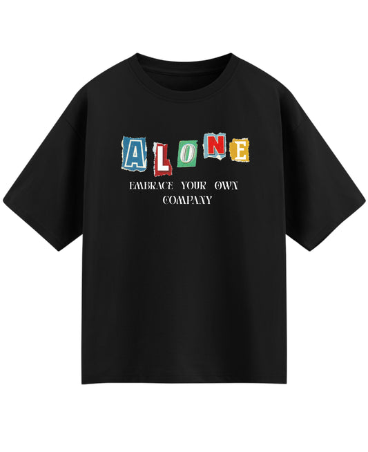 Black Oversized T-shirt Front Design