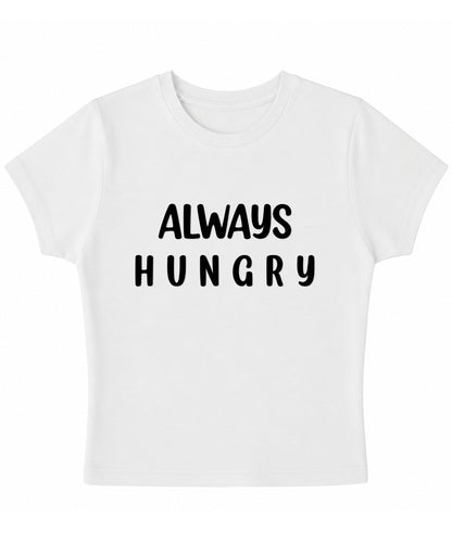 White Baby Tee Front Design