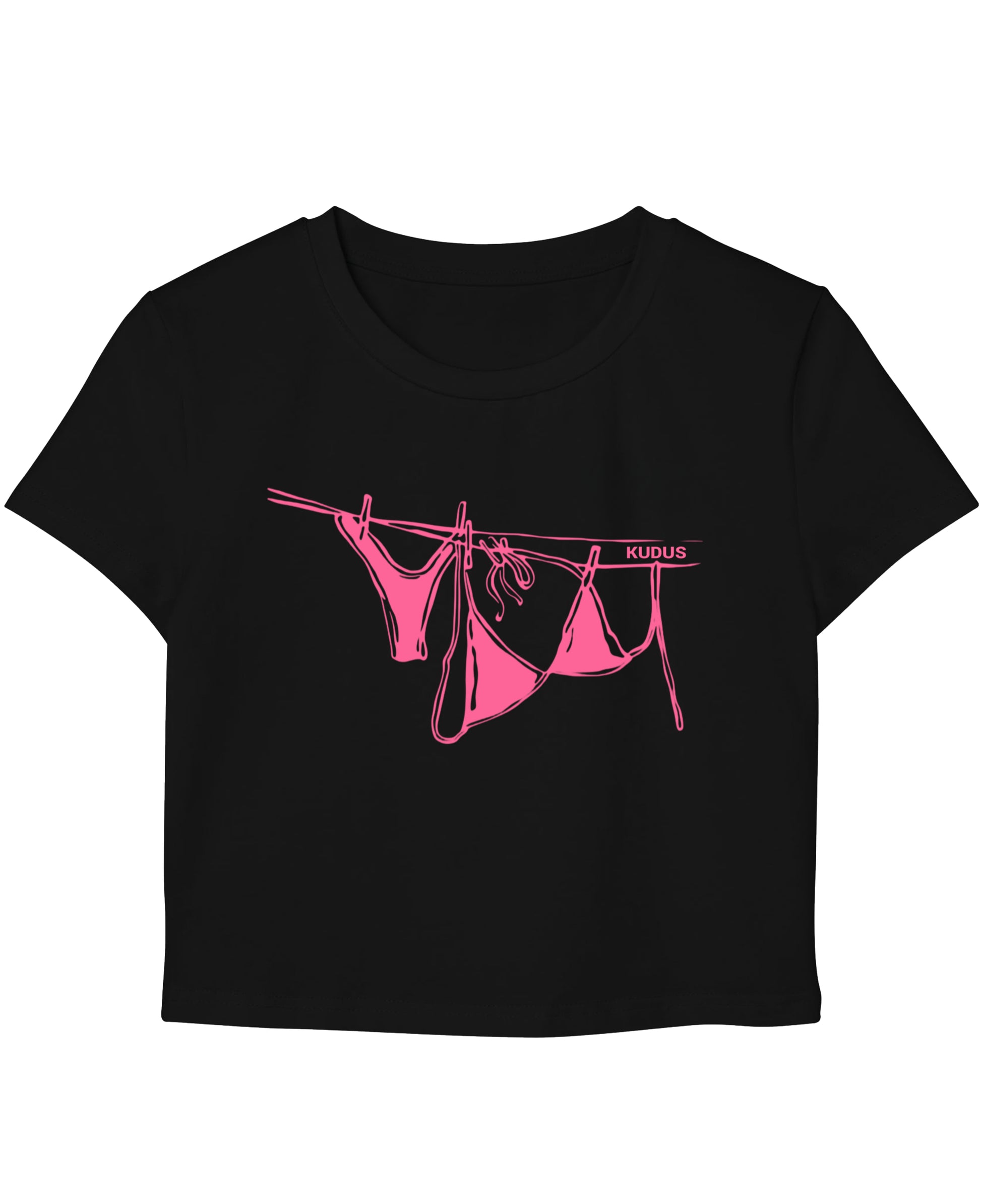 Black Baby Tee Front Design