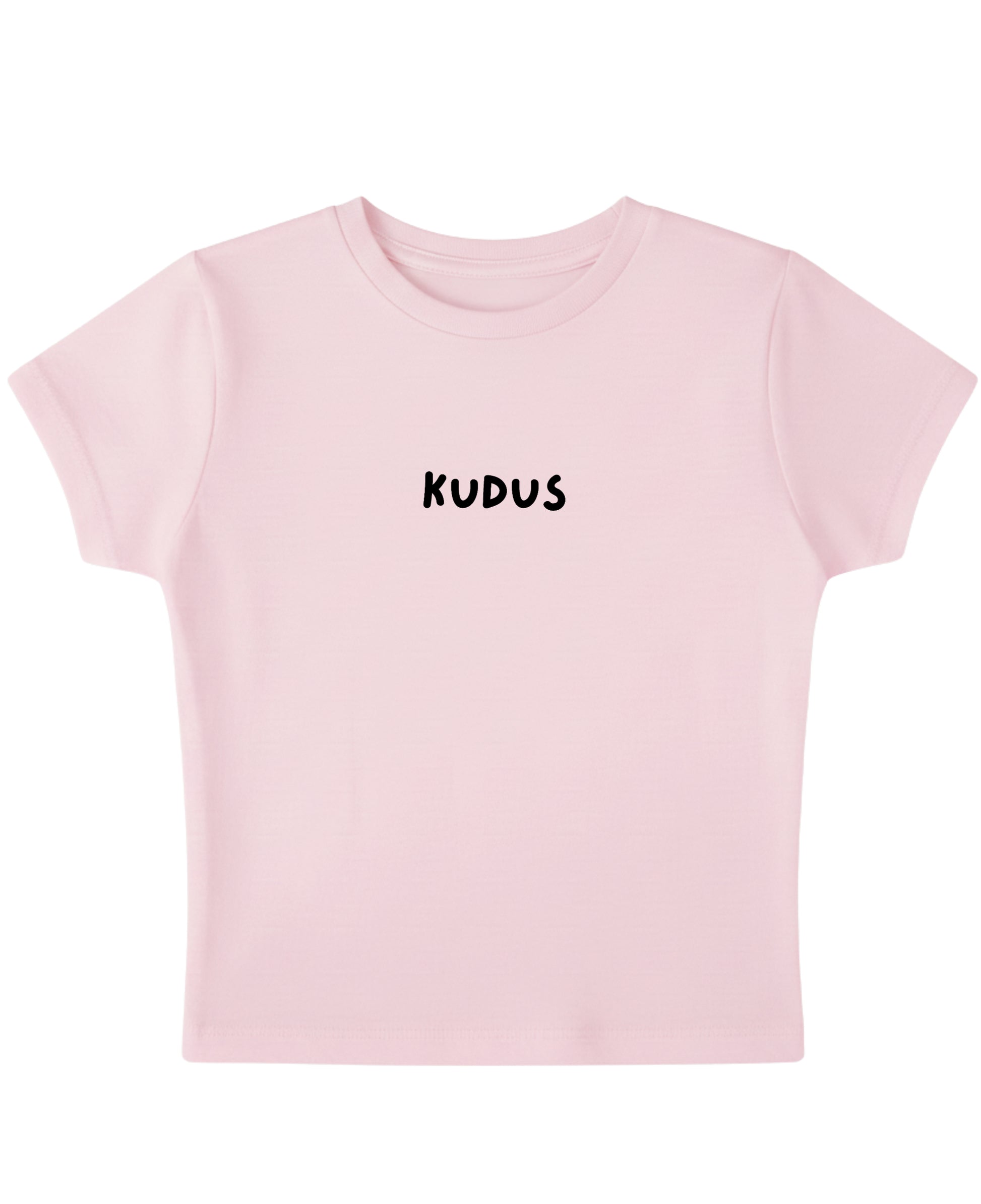 Baby Pink Baby Tee Front Design