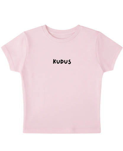 Baby Pink Baby Tee Front Design