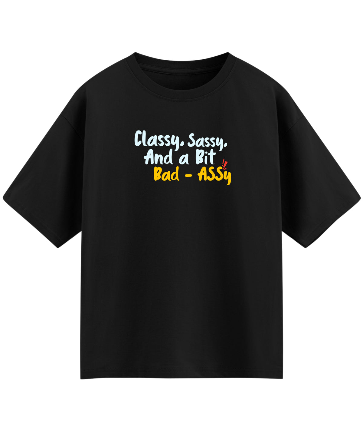 Black Oversized T-shirt Front Design