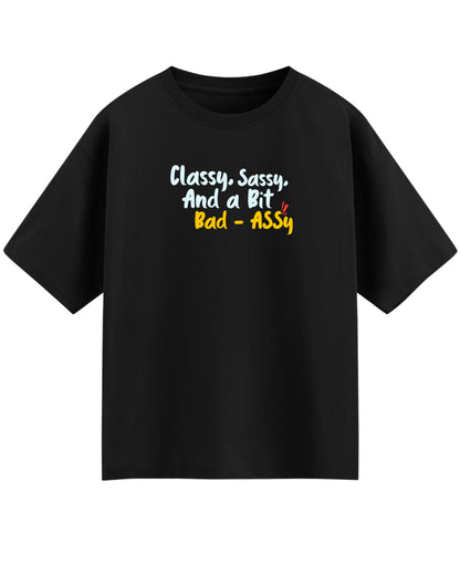 Black Oversized T-shirt Front Design