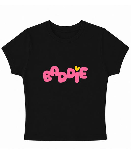 Black Baby Tee Front Design