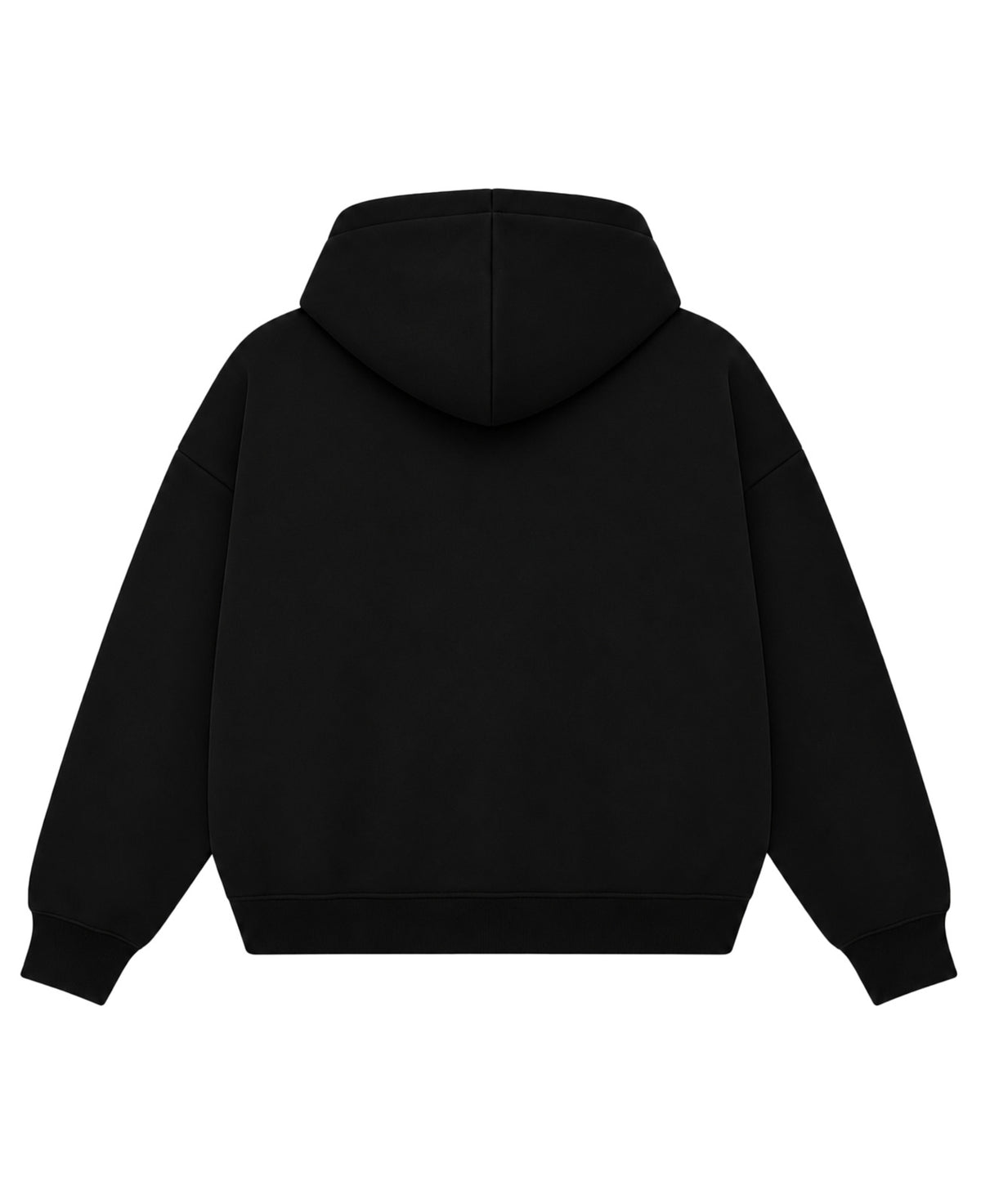 Black Boxy Hoodie Back Design