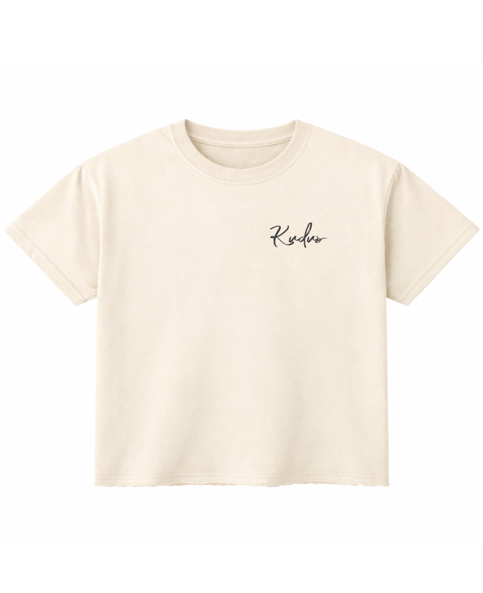Off White Boxy Fit T-shirt Front Design