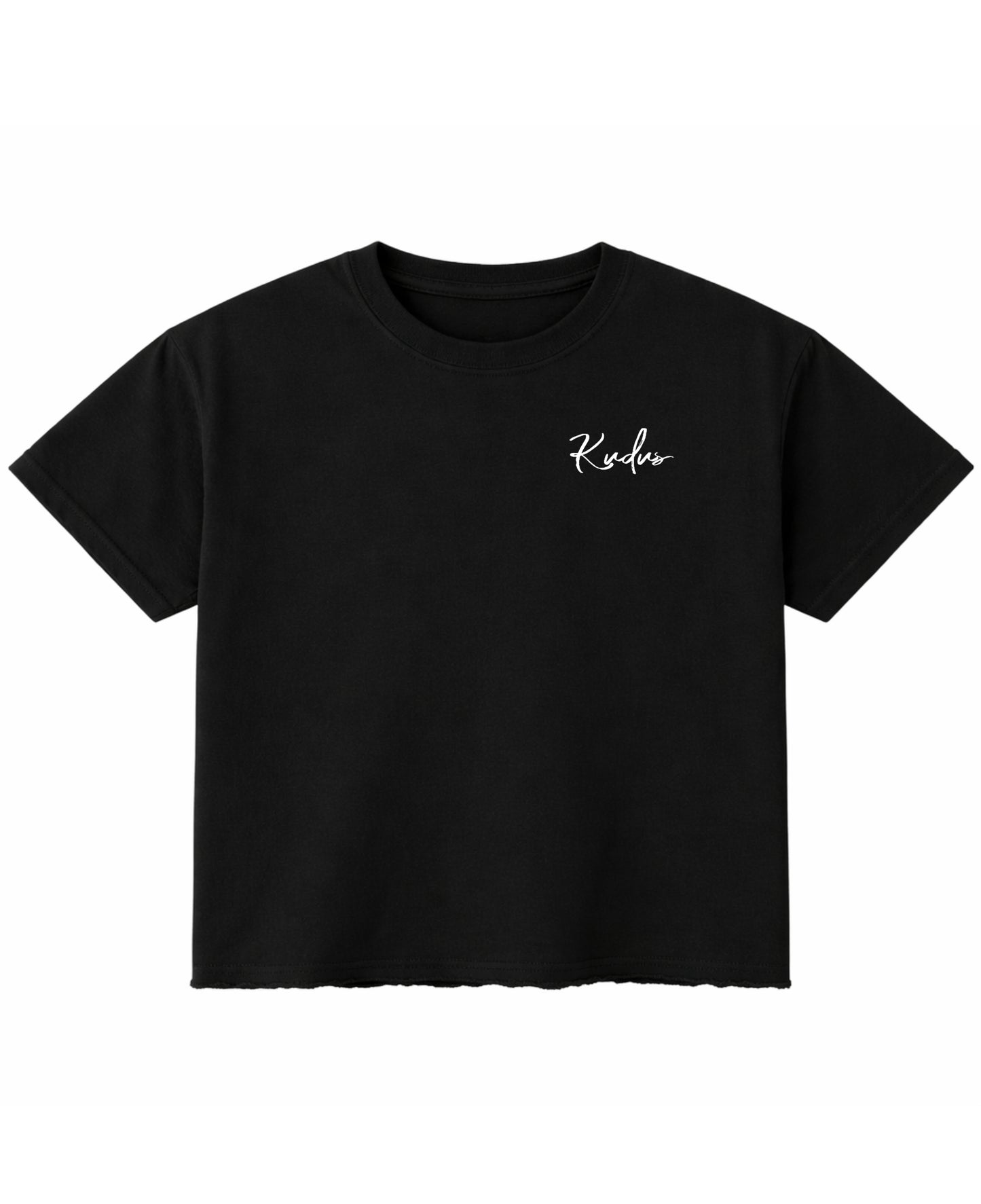 Black Boxy Fit T-shirt Front Design