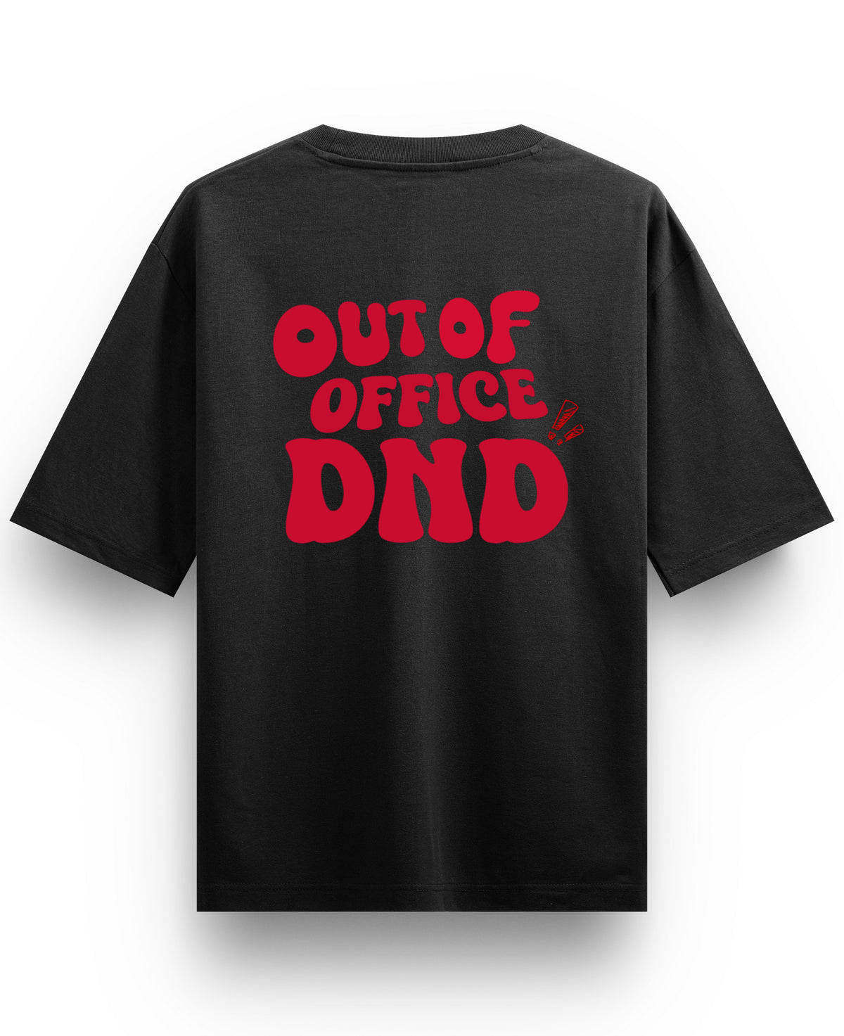 Black Oversized T-shirt Back Design