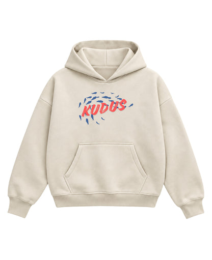 Cream Boxy Hoodie Front Design