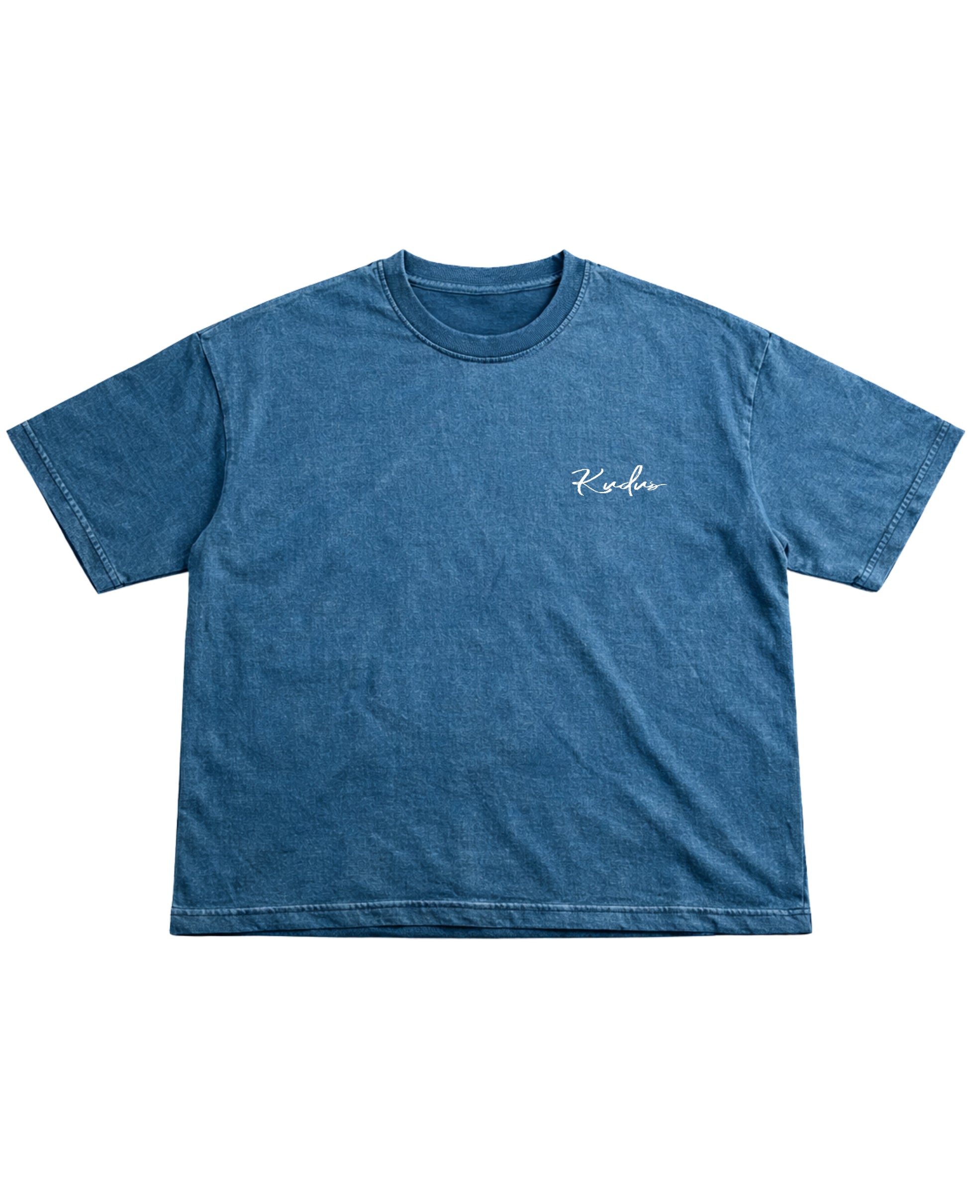 Denim Wash Boxy Fit T-shirt Front Design