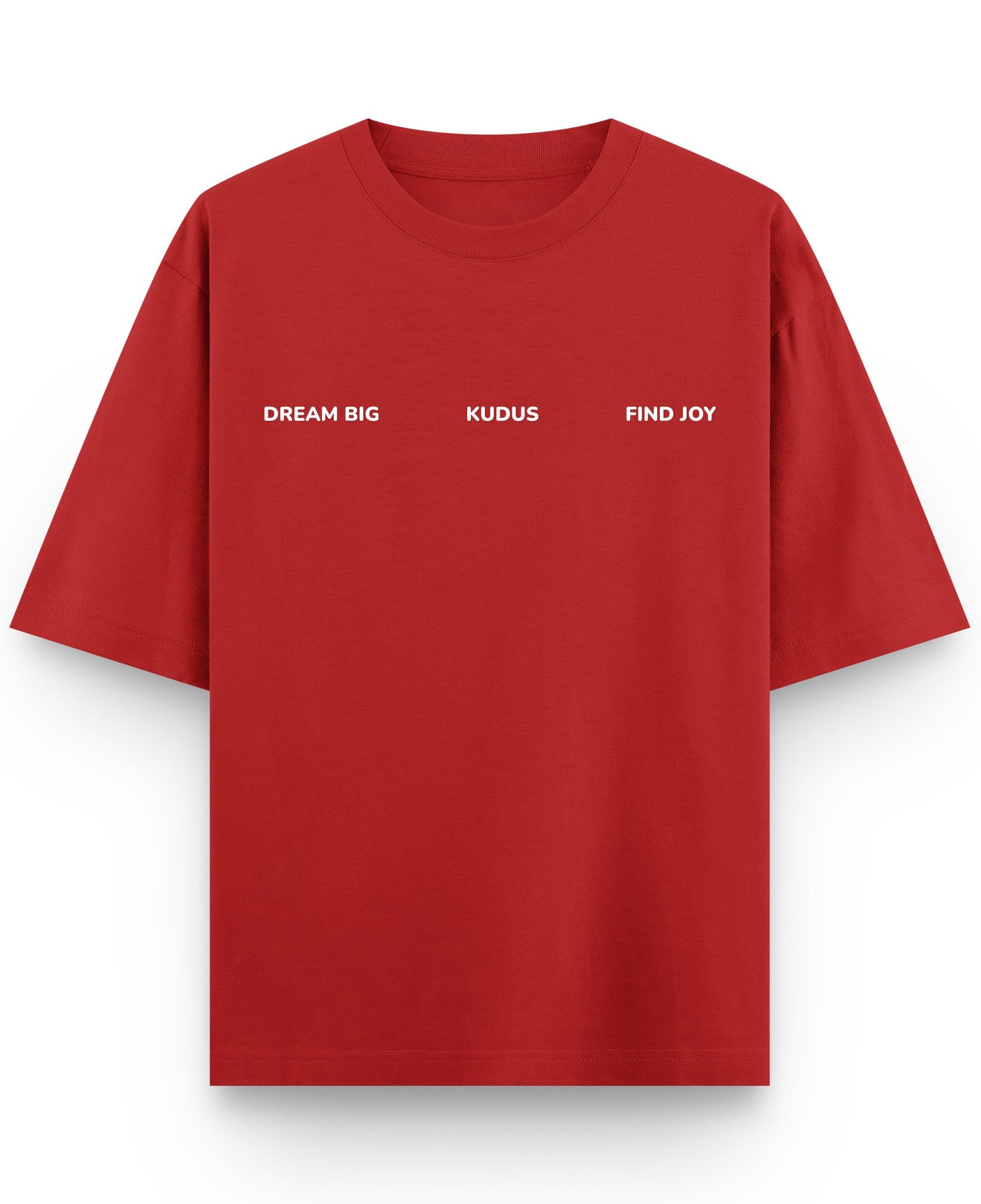 Red Oversized T-shirt Front Design